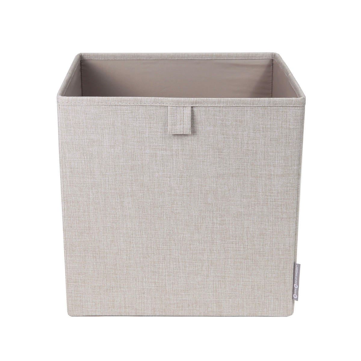 Kub låda förvaring hylla bokhylla tyg dra ut tyg beige
