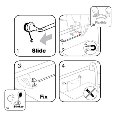 disktrasehållare instruktioner fästa magnet