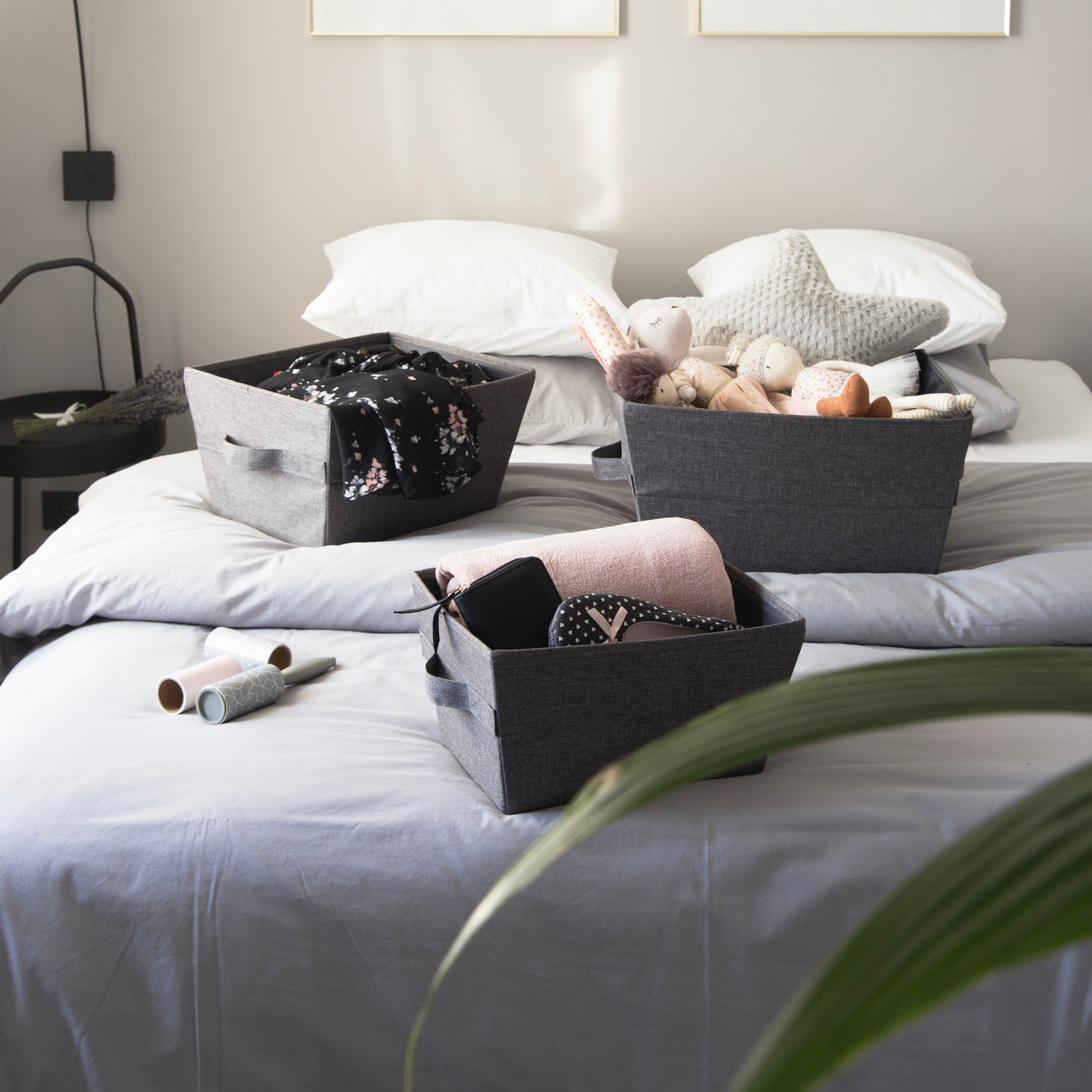 inspiration korg förvaring med handtag organisera hemmet