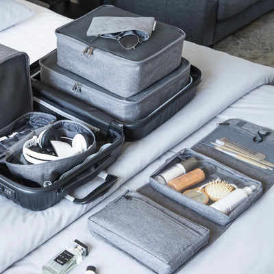 organisera resan packning inspiration serie grå förvaring fack
